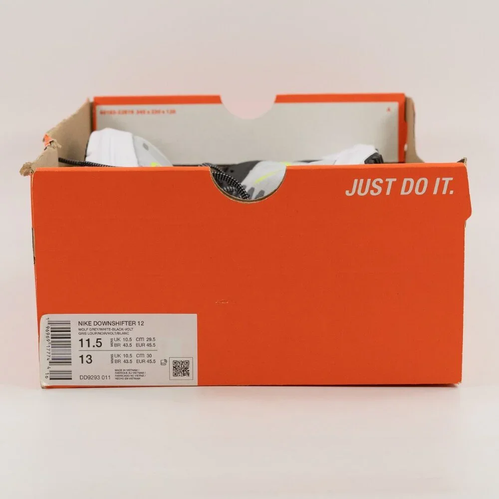 Nike Downshifter 12 'Wolf Grey Volt' DD9293-011 Running size 7 - 12